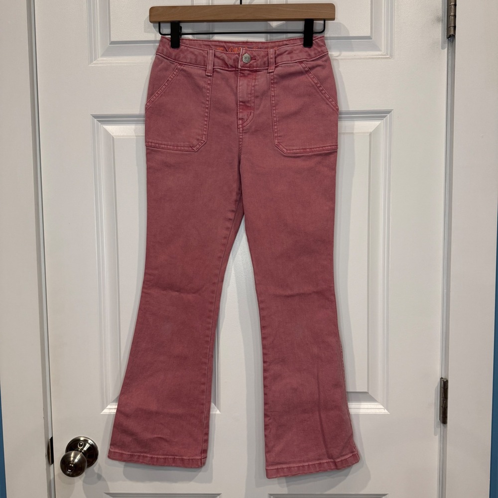 Cat & Jack Girls Dusty Rose Pink Ultimate Stretch Flare Jeans Size 10